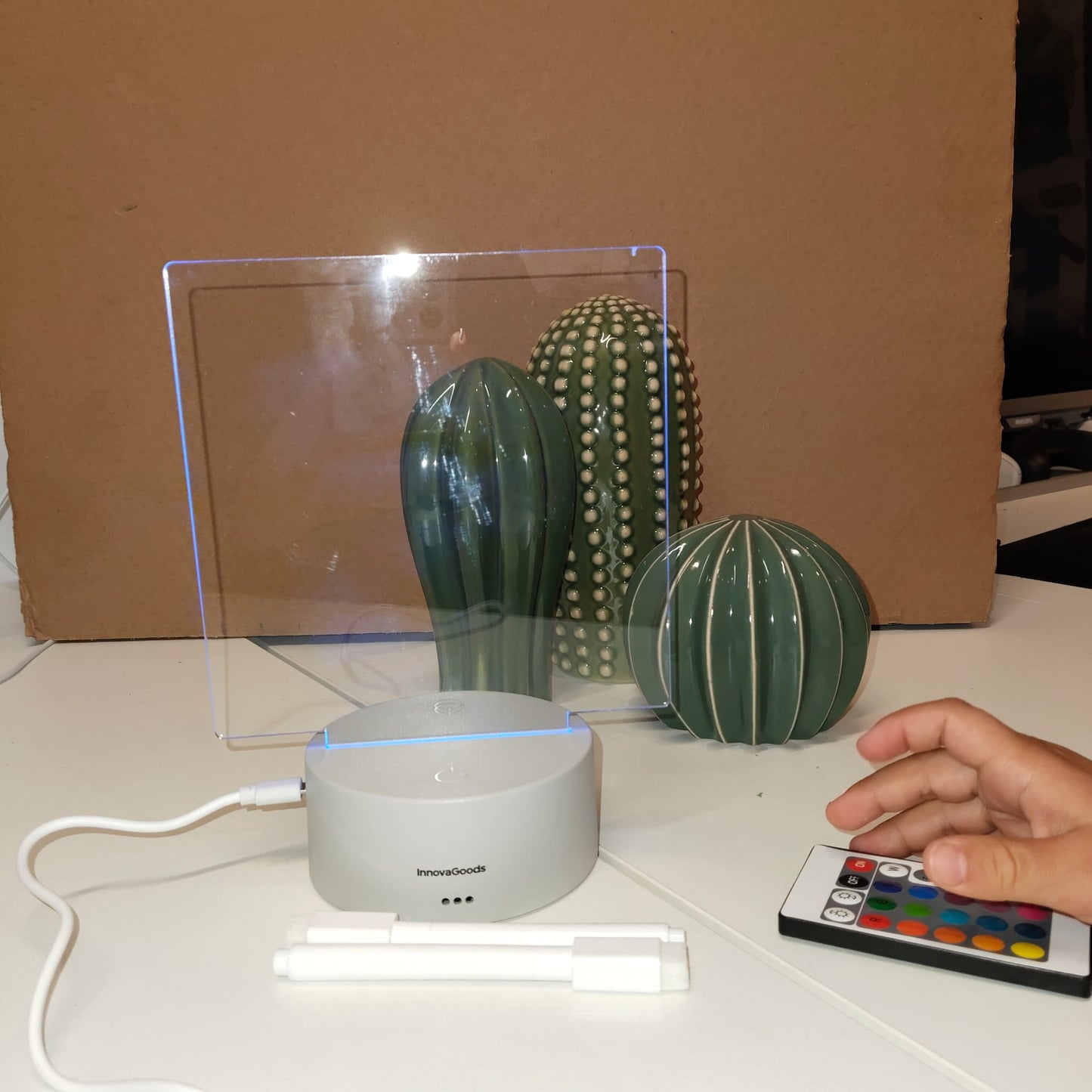 PIZARRA LED CON MENSAJE