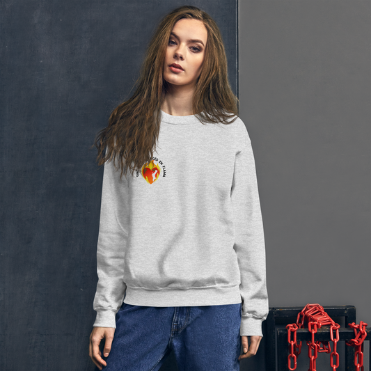 Sudadera unisex cuore en llamas "DANA"