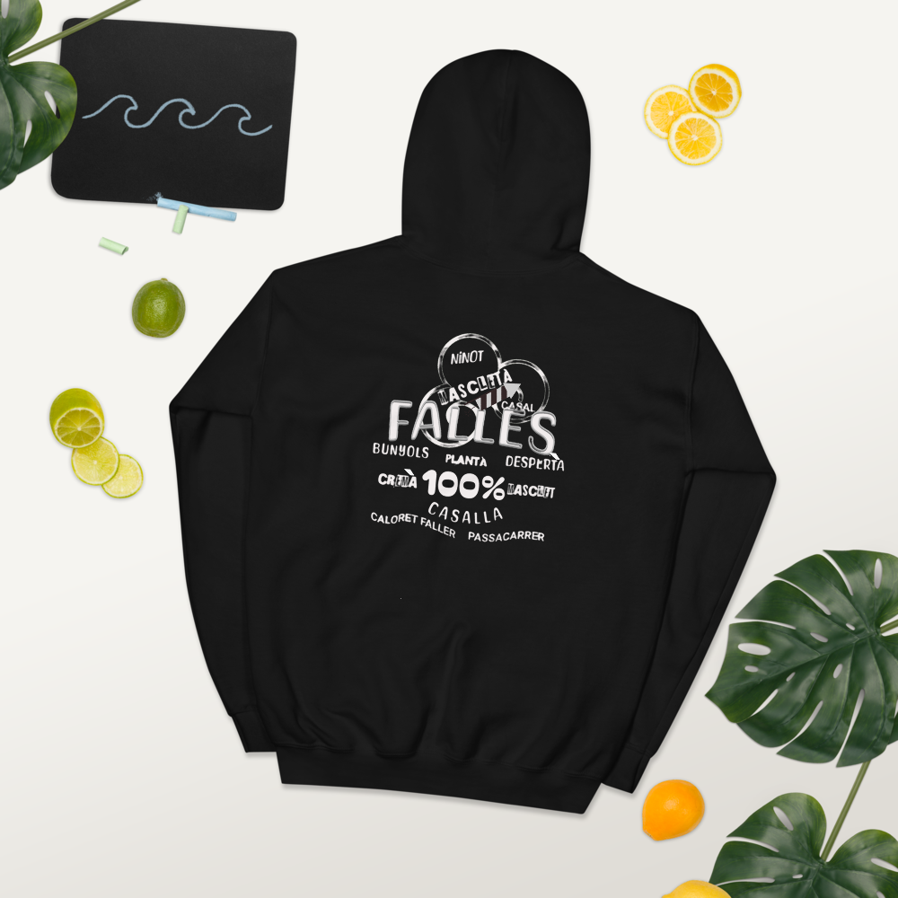 Sudadera con capucha unisex Rock falla