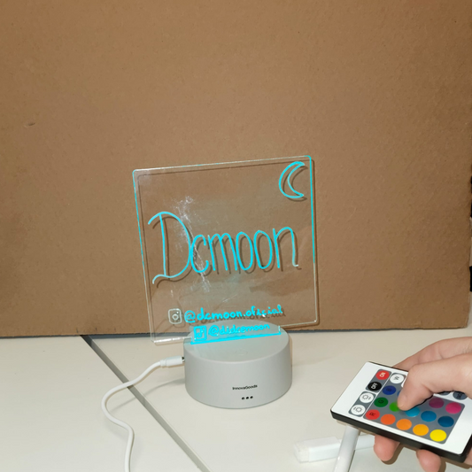 PIZARRA LED CON MENSAJE